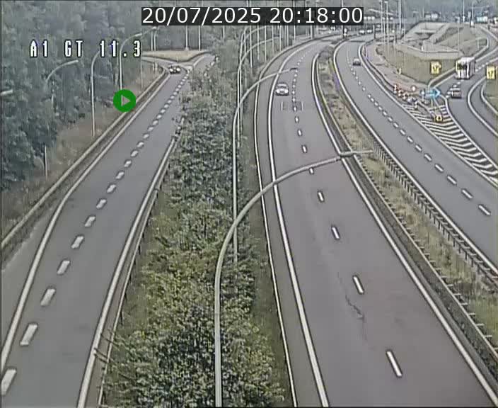 Traffic live webcam Luxembourg Senningerberg - A1 direction Allemagne - BK 11.3