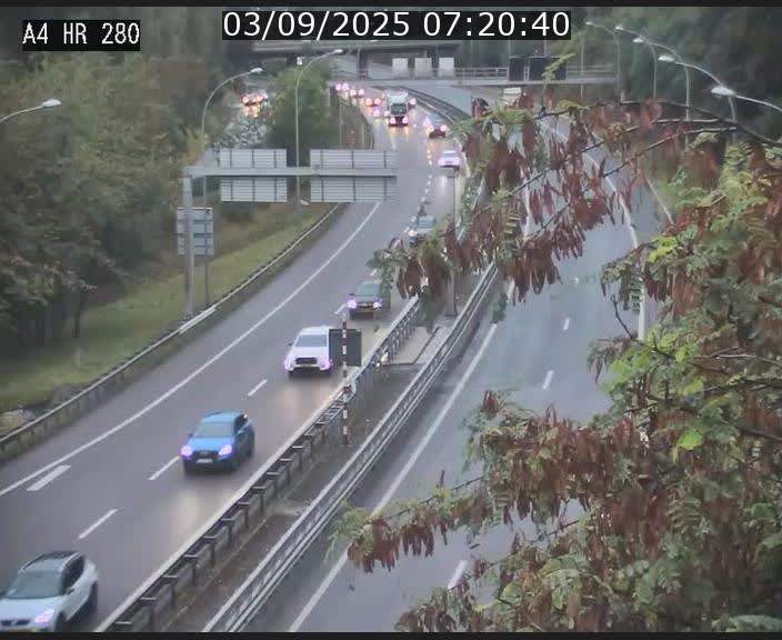 Webcam traffic A4 Luxembourg - BK 0.2 - P+R Bouillon (direction Luxembourg)