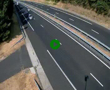 Caméra autoroute A75 à hauteur du col des Issartets en direction de Montpellier