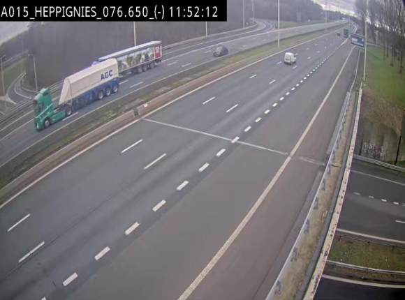 Webcam autoroute Belgique - Heppignies - E42 direction Namur - BK 76.4