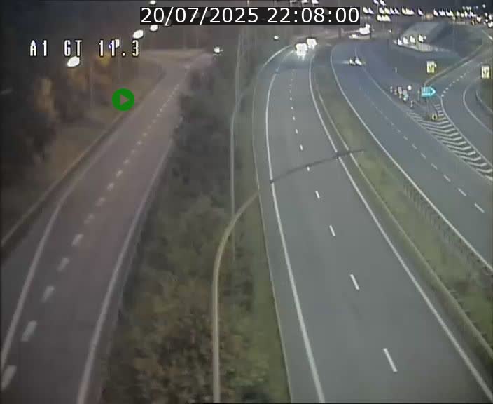 Traffic live webcam Luxembourg Senningerberg - A1 direction Allemagne - BK 11.3