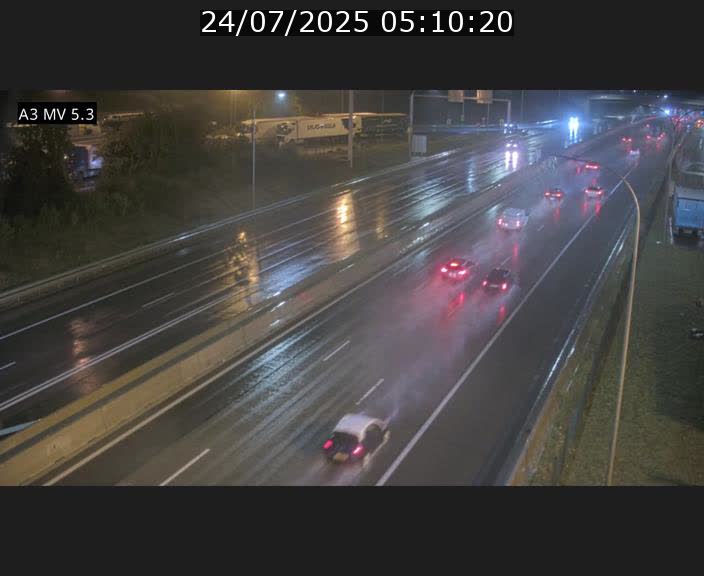 Webcam à l'Aire de Berchem au Luxembourg sur l'A3. Vue orientée vers la France