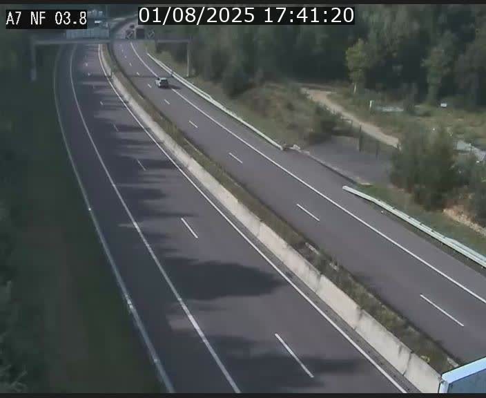 Webcam autoroute A7 au Luxembourg à la sortie du Tunnel Stafelter vers le Nord