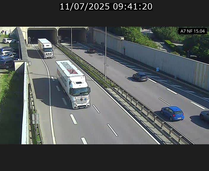 Caméra trafic Luxembourg - A7, Tunnel Mersch, entrée sud, direction Ettelbruck