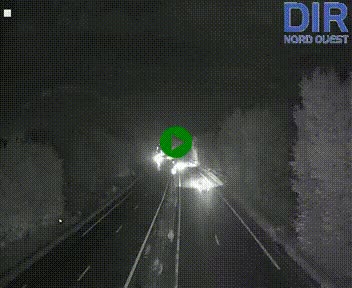 Webcam sur le périphérique de Caen (N814) à l'est de la ville, à Mondeville hauteur de la sortie 2, Presqu'île-Rives de l'Orne, au bout de l'autoroute A13