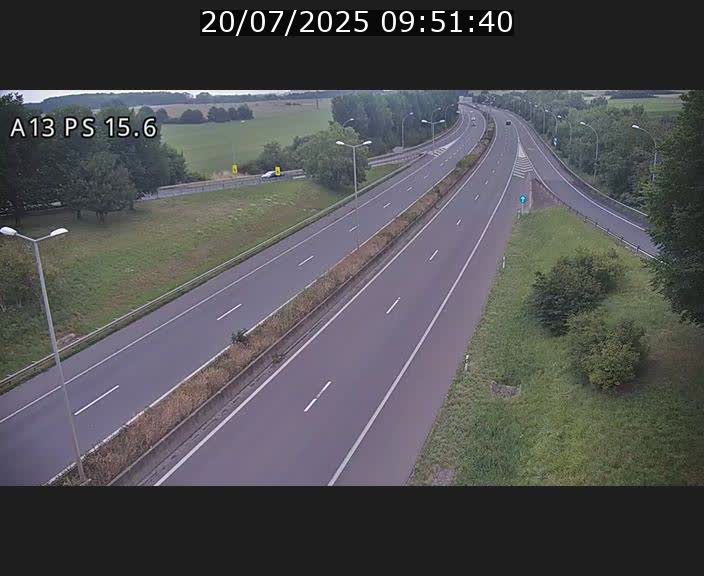 Traffic live webcam Luxembourg Kayl - A13 direction Dudelange - BK 15.6