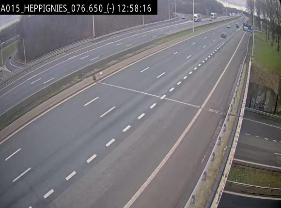 Webcam autoroute Belgique - Heppignies - E42 direction Namur - BK 76.4