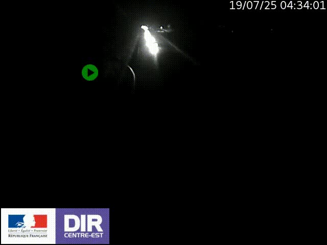 Webcam sur le contournement de Valence, sur la Nationale 7, à la jonction avec la N532, caméra orientée vers Grenoble