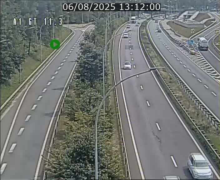 Traffic live webcam Luxembourg Senningerberg - A1 direction Allemagne - BK 11.3