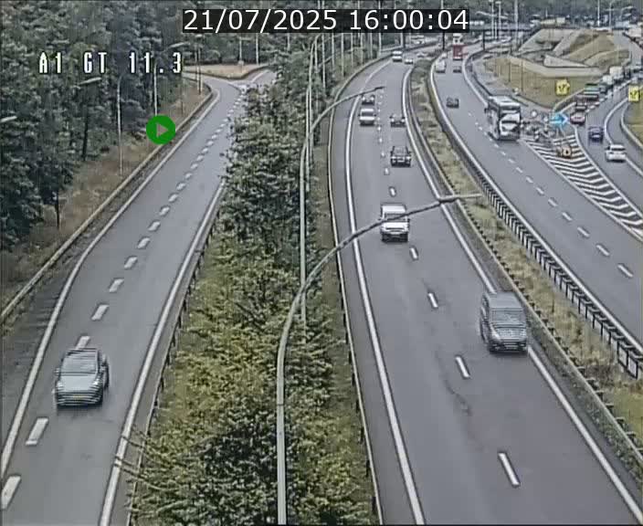Traffic live webcam Luxembourg Senningerberg - A1 direction Allemagne - BK 11.3
