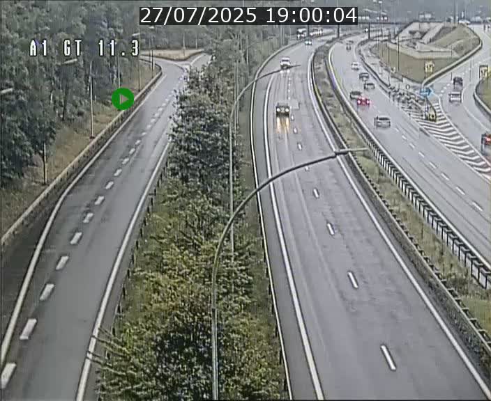 Traffic live webcam Luxembourg Senningerberg - A1 direction Allemagne - BK 11.3