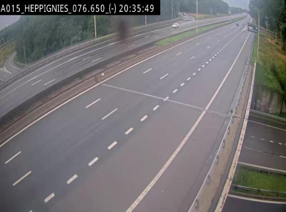 Webcam autoroute Belgique - Heppignies - E42 direction Namur - BK 76.4
