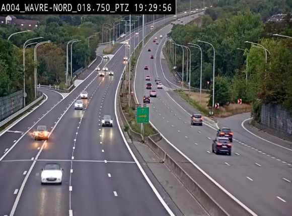 Webcam traffic E411(A4) - BK 18.7 - Bierges (Wavre Nord)