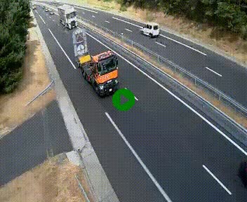 Caméra autoroute A75 à hauteur du col des Issartets en direction de Montpellier