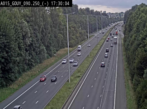 Webcam autoroute Belgique - Gouy-lez-piéton - E42 - BK 90.3
