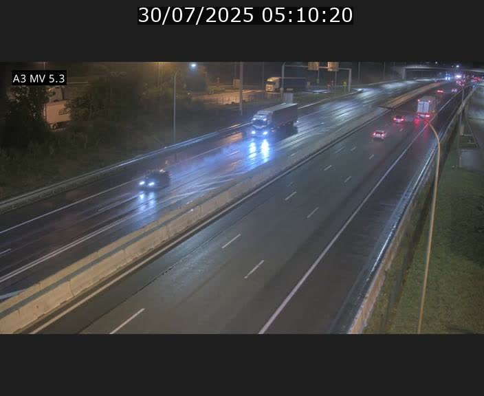 Webcam à l'Aire de Berchem au Luxembourg sur l'A3. Vue orientée vers la France