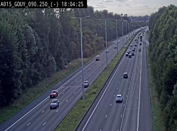 Webcam autoroute Belgique - Gouy-lez-piéton - E42 - BK 90.3