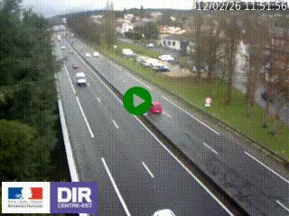 Webcam routière à Le Chambon-Feugerolles sur la RN88 entre Firminy et Saint-Etienne