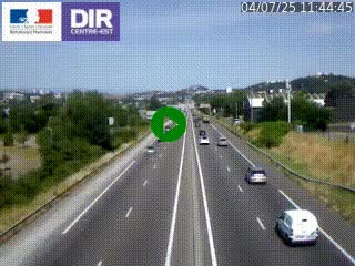 Caméra autoroute à Saint-Etienne (Les Littes) à hauteur du Ikea Saint-Etienne sur l'A72 en direction de Roanne