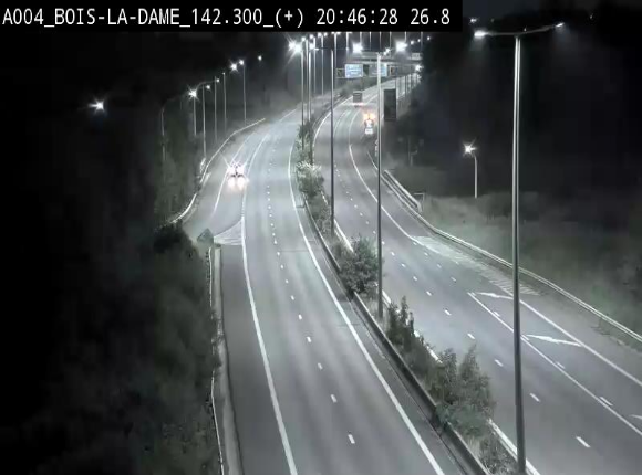 Webcam située entre la sortie 29 Neufchâteau et la jonction avec l'E25 en direction de Liège et Luxembourg