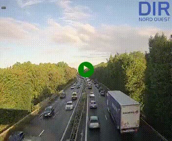 Webcam sur le périphérique de Caen (N814) à l'est de la ville, à Mondeville hauteur de la sortie 2, Presqu'île-Rives de l'Orne, au bout de l'autoroute A13