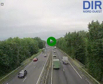 Webcam sur le périphérique de Caen (N814) à l'est de la ville, à Mondeville hauteur de la sortie 2, Presqu'île-Rives de l'Orne, au bout de l'autoroute A13