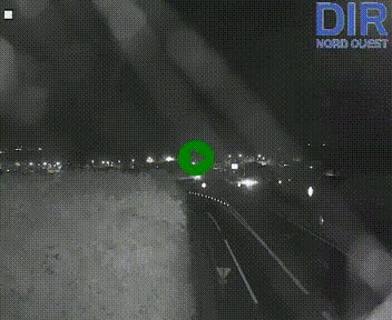 Webcam au début de l'A84 sur le périphérique Ouest de Caen (N814) à hauteur de la sortie 9, Porte de Bretagne