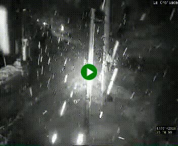 Webcam au carrefour de la croisade, à la jonction entre la N22 et la N320, avant le poste de douane franco-andorrane. Webcam à 1790 mètres d'altitude