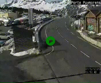 Webcam Col du Puymorens sur N320, en direction de Pas de la Casa (Andorre)