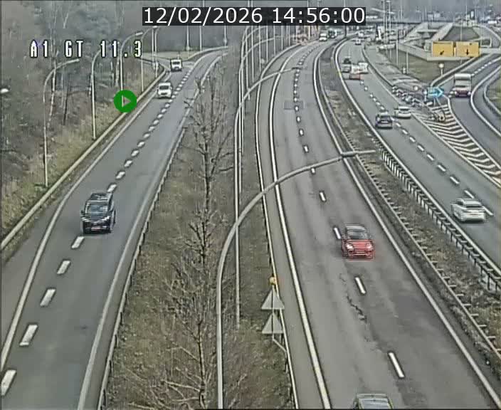 Traffic live webcam Luxembourg Senningerberg - A1 direction Allemagne - BK 11.3