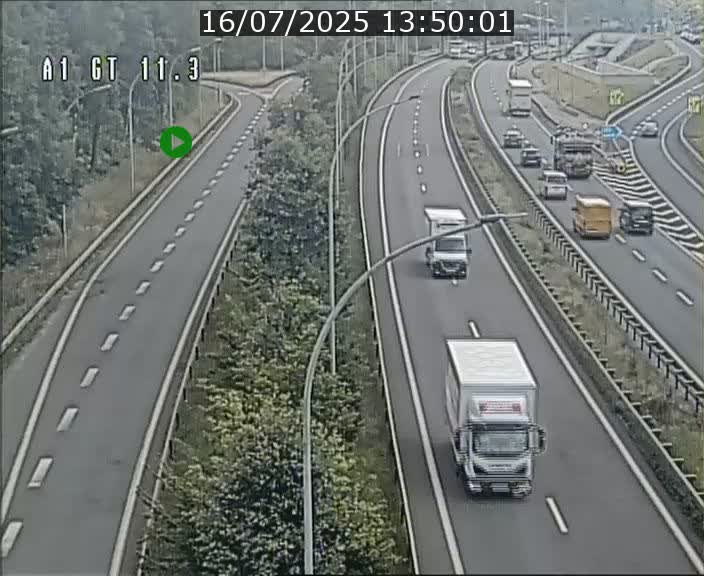 Traffic live webcam Luxembourg Senningerberg - A1 direction Allemagne - BK 11.3