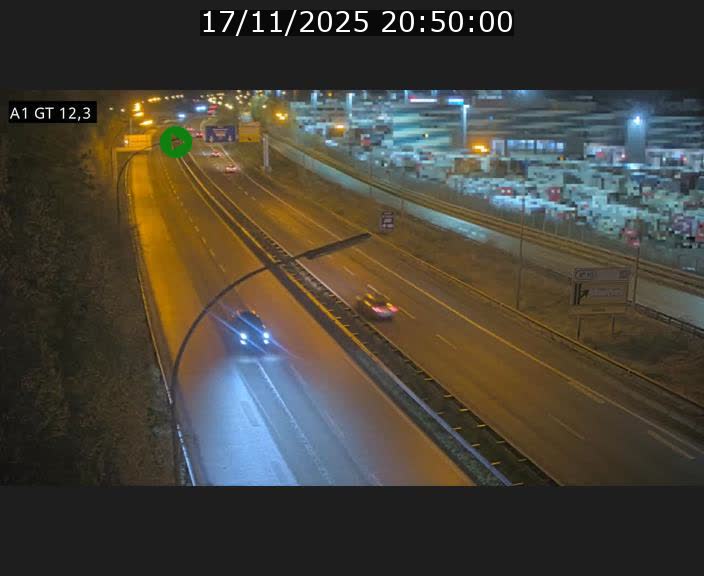 Traffic live webcam Luxembourg Senningerberg - A1 direction Allemagne - BK 12.3