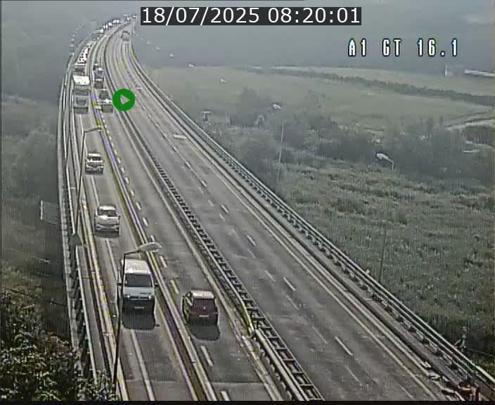 Traffic live webcam Luxembourg Niederanven - A1 direction Allemagne - BK 16.1
