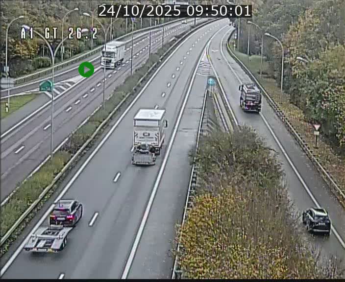Traffic live webcam Luxembourg Grevenmacher - A1 direction Allemagne - BK 26.2
