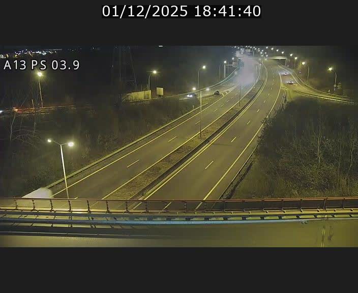 Traffic live webcam Luxembourg Differdange - A13 direction Esch-sur-Alzette - BK 3.9