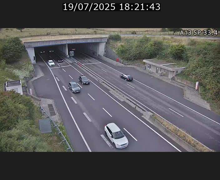 Webcam trafic sur A13 à hauteur d'Altwies en direction de Mondorf-les-bains et en provenance de l'Allemagne