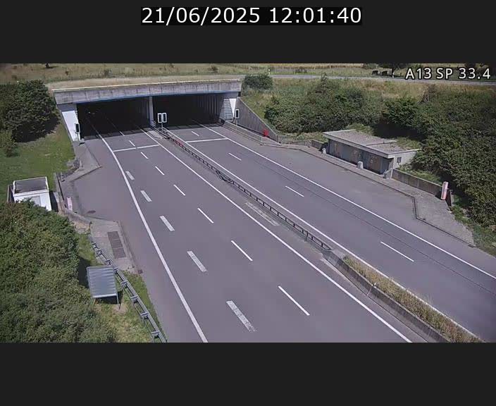 Webcam trafic sur A13 à hauteur d'Altwies en direction de Mondorf-les-bains et en provenance de l'Allemagne