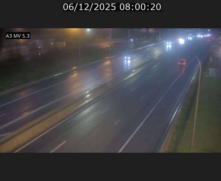 Webcam à l'Aire de Berchem au Luxembourg sur l'A3. Vue orientée vers la France