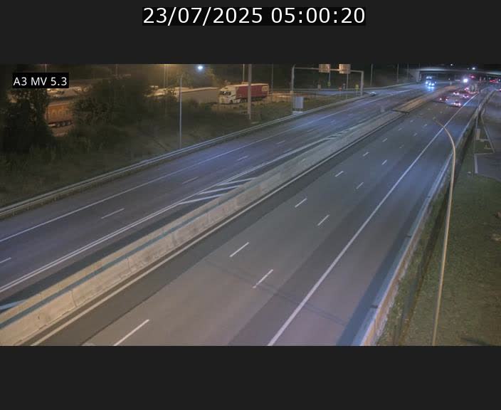 Webcam à l'Aire de Berchem au Luxembourg sur l'A3. Vue orientée vers la France