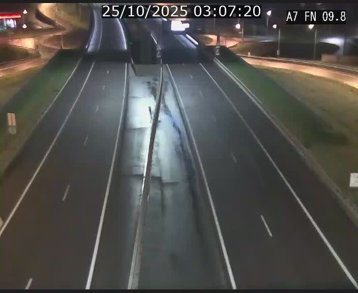 Caméra trafic Luxembourg - A7, Tunnel Gousselerbierg, sortie sud, direction rond-point Lorentzweiler (BK 9.9)