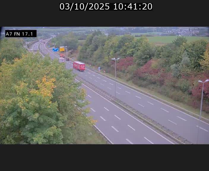 Caméra trafic Luxembourg - A7, Merscherbierg direction Mersch