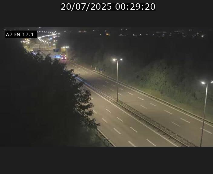 Caméra trafic Luxembourg - A7, Merscherbierg direction Mersch