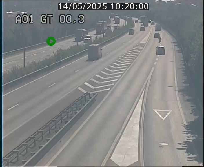 Traffic live webcam Luxembourg Croix de Gasperich - A1 direction Kirchberg - BK 0.3