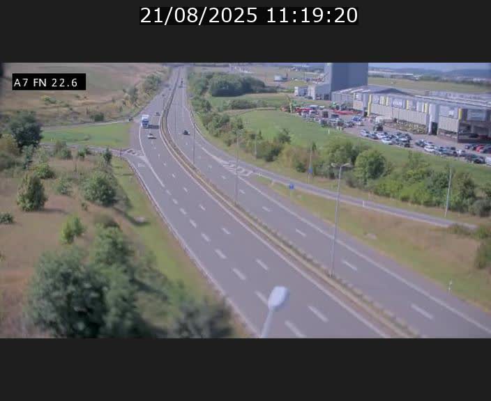 Caméra trafic Luxembourg - A7, Colmar-berg direction Mersch