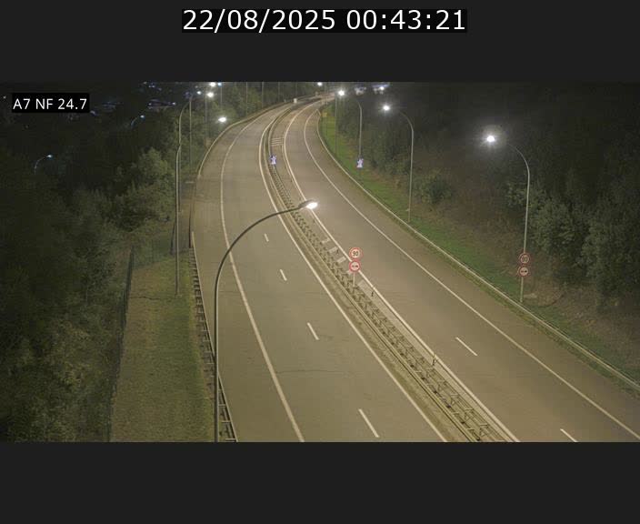 Caméra trafic Luxembourg - A7, Schieren direction Mersch