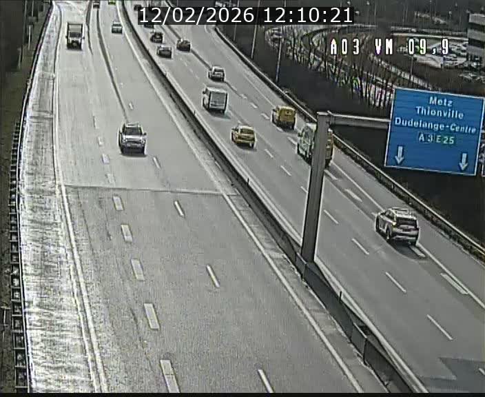 Webcam Autoroute à la Croix de Bettembourg - A3 - BK 9.9 - direction France