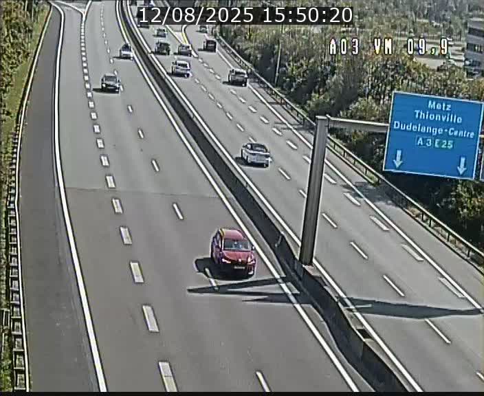 Webcam Autoroute à la Croix de Bettembourg - A3 - BK 9.9 - direction France