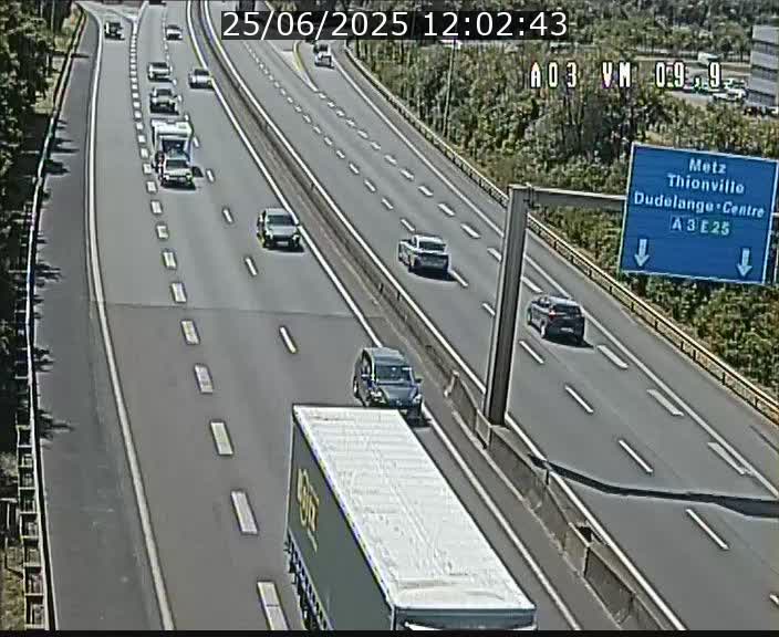 Webcam Autoroute à la Croix de Bettembourg - A3 - BK 9.9 - direction France