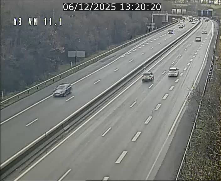 Webcam à la frontière franco-luxembourgeoise, avant la Croix de Bettembourg - BK 11.1 - direction Luxembourg-ville