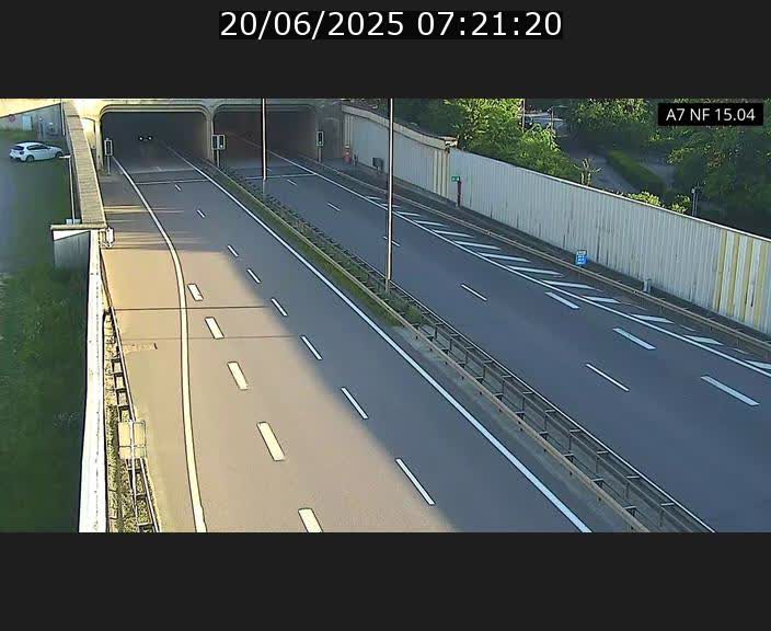 Caméra trafic Luxembourg - A7, Tunnel Mersch, entrée sud, direction Ettelbruck